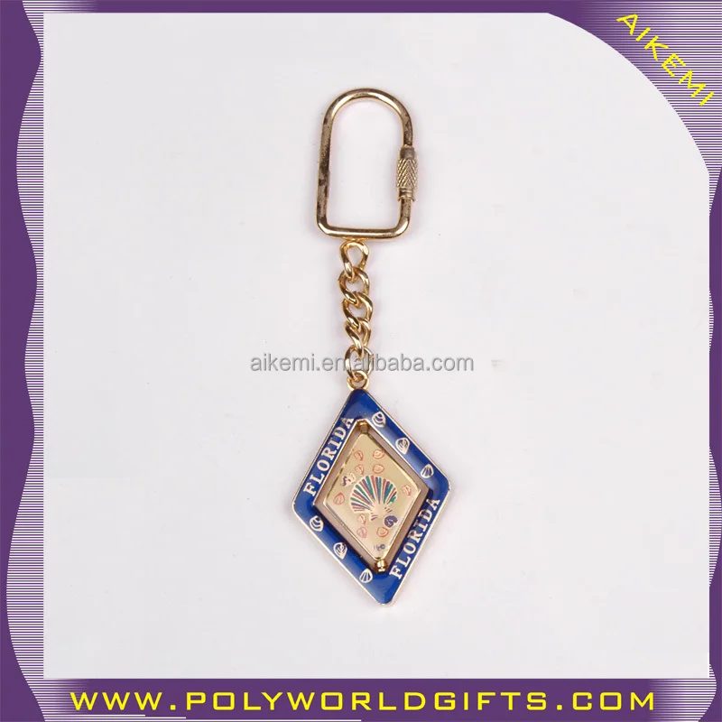 new fashion style spinning zinc alloy metal souvenir keychain, metal souvenir keychains state name,souvenir keychain las vegas