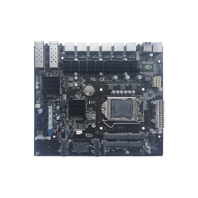Процессор Intel Core i7/Core i5/Core i3/Pentium/Celeron поддерживает материнскую плату Mini pc с 6LAN и WIFI