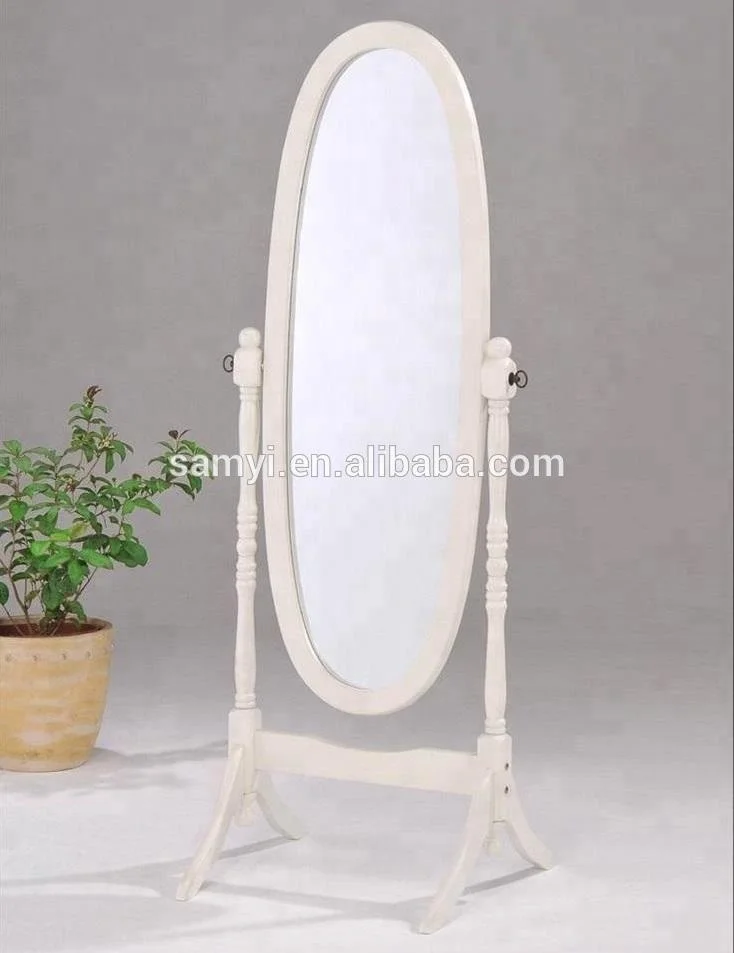 
Swivel Wooden Oval Shape Cheval mirror 