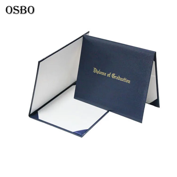 Graduation Diploma Leather Holder File Certificate Cover Folder Holder
