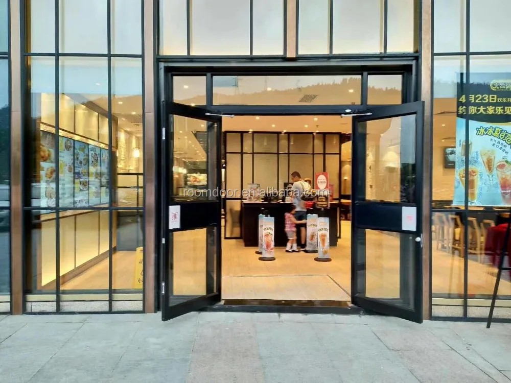 New design Aluminum KFC Door for commercial entry