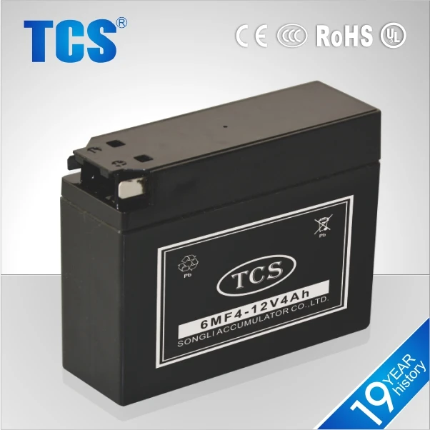 лучший мотоцикл марка батареи/12v 4 ах/свинцово-кислотные/sealed обслуживание