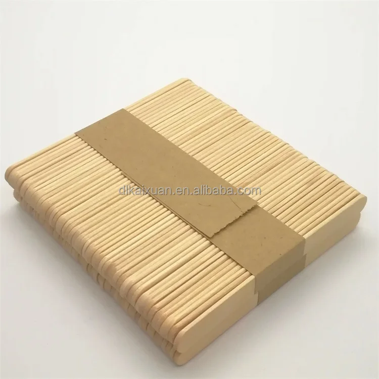 Printed Disposable Wooden Ice Cream Stick Custom Popsicle Sticks