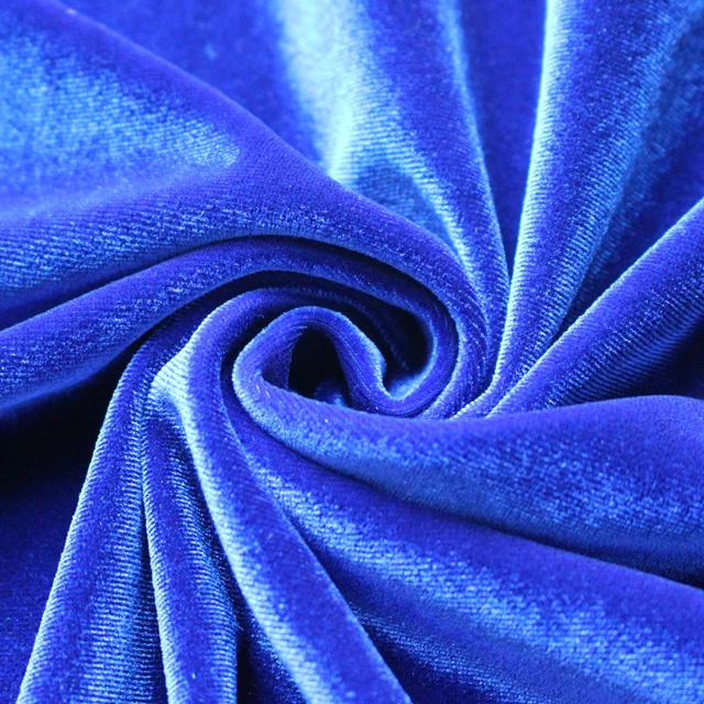 Warp Knitted 4 Way Stretch 93% Polyester 7% Spandex Korean Velvet Fabric