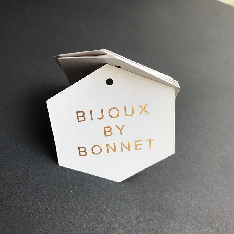 
wholesale custom gold foil jewelry display cards with logo 