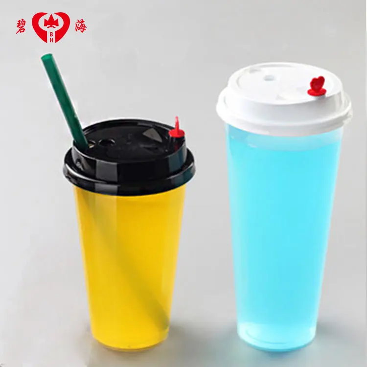 
disposable transparent 500ml print logo light plastic cup for coffee 