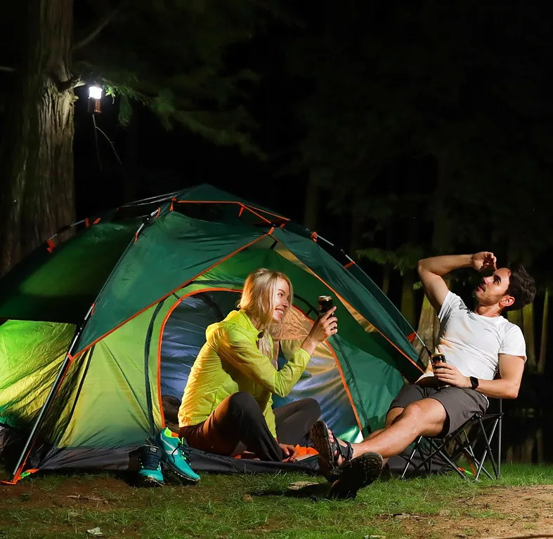 
Camping Tent 3-4 Person Automatic Instant Pop Up Waterproof Camping Hiking Travel Beach Tents For Family Groups 