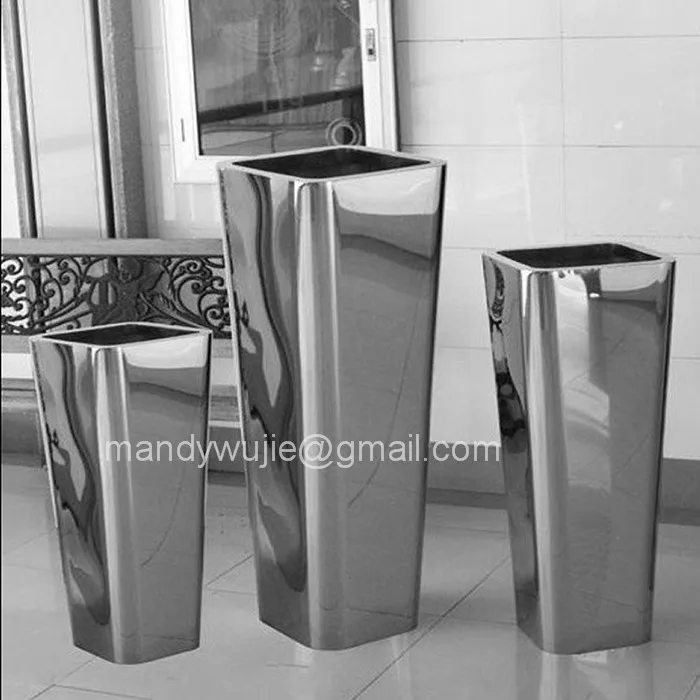 Large Mirror Finish Stainless Steel Planter Box