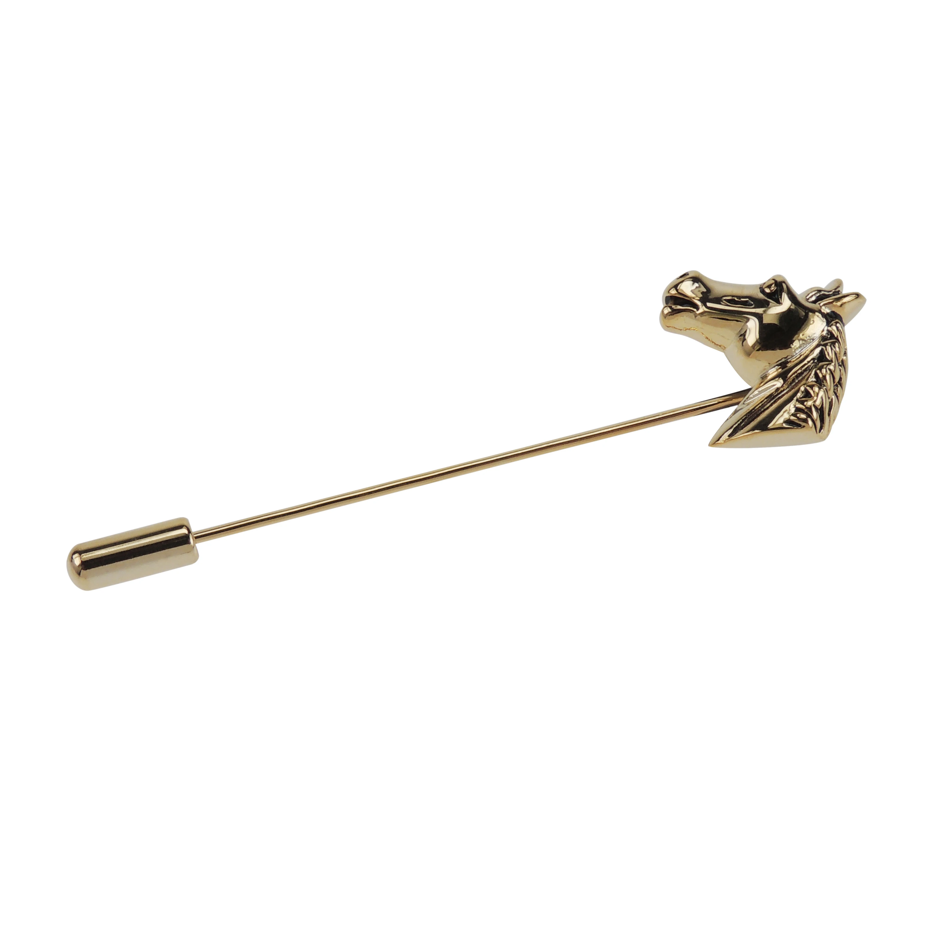 China Manufacturer Custom Luxury Horse Design Lapel Pin  for Suit