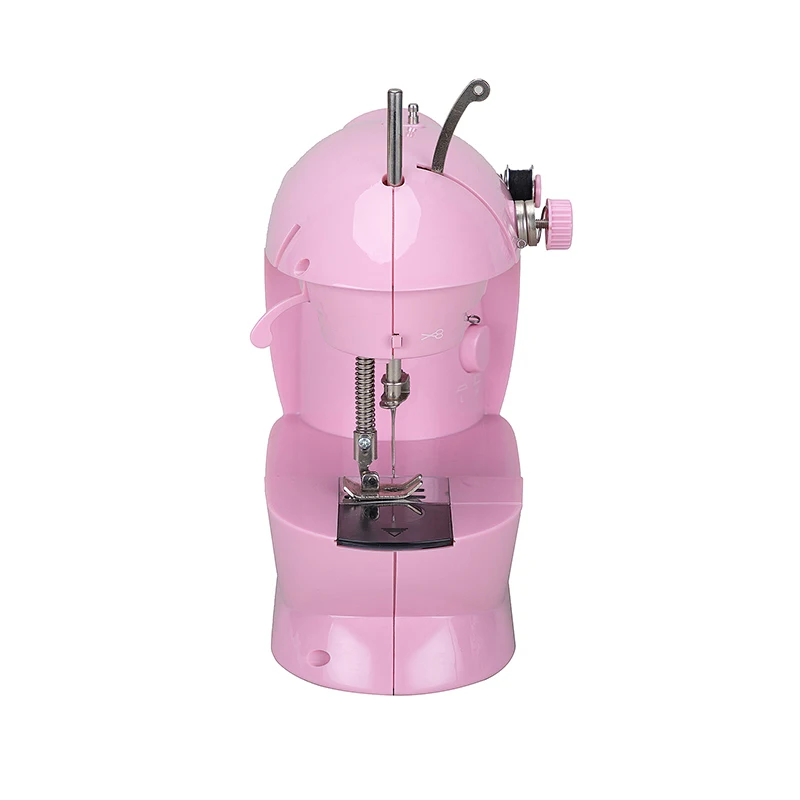 FHSM-202 adjustable domestic leather lock Stitch mini hand held Sewing Machine Manual with table stand