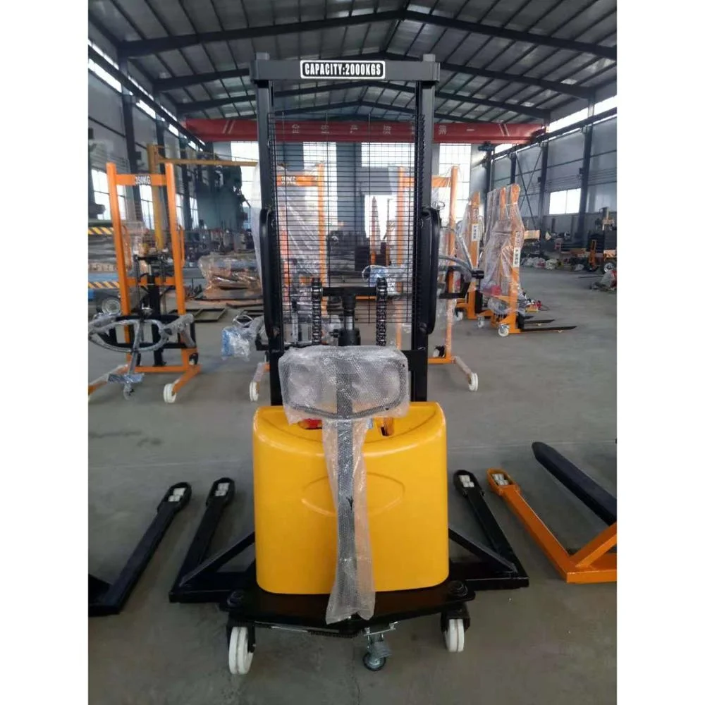 1T 2T electric stacker truck pallet lift stacker customizable