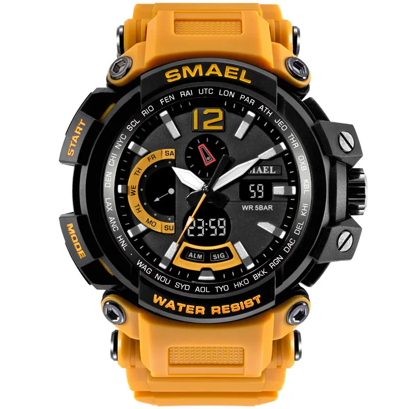 SMAEL Top Brand Luxury LED Digital Watch Boys Military Sport Style Wristwatches Shock Resistant