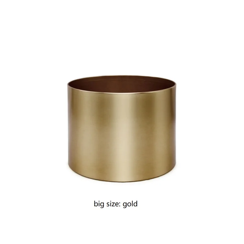 Customizable Modern European Style Metal Plated Planter Pot Anodized Aluminium Plant Pot for Metal Spinning and Fabrication