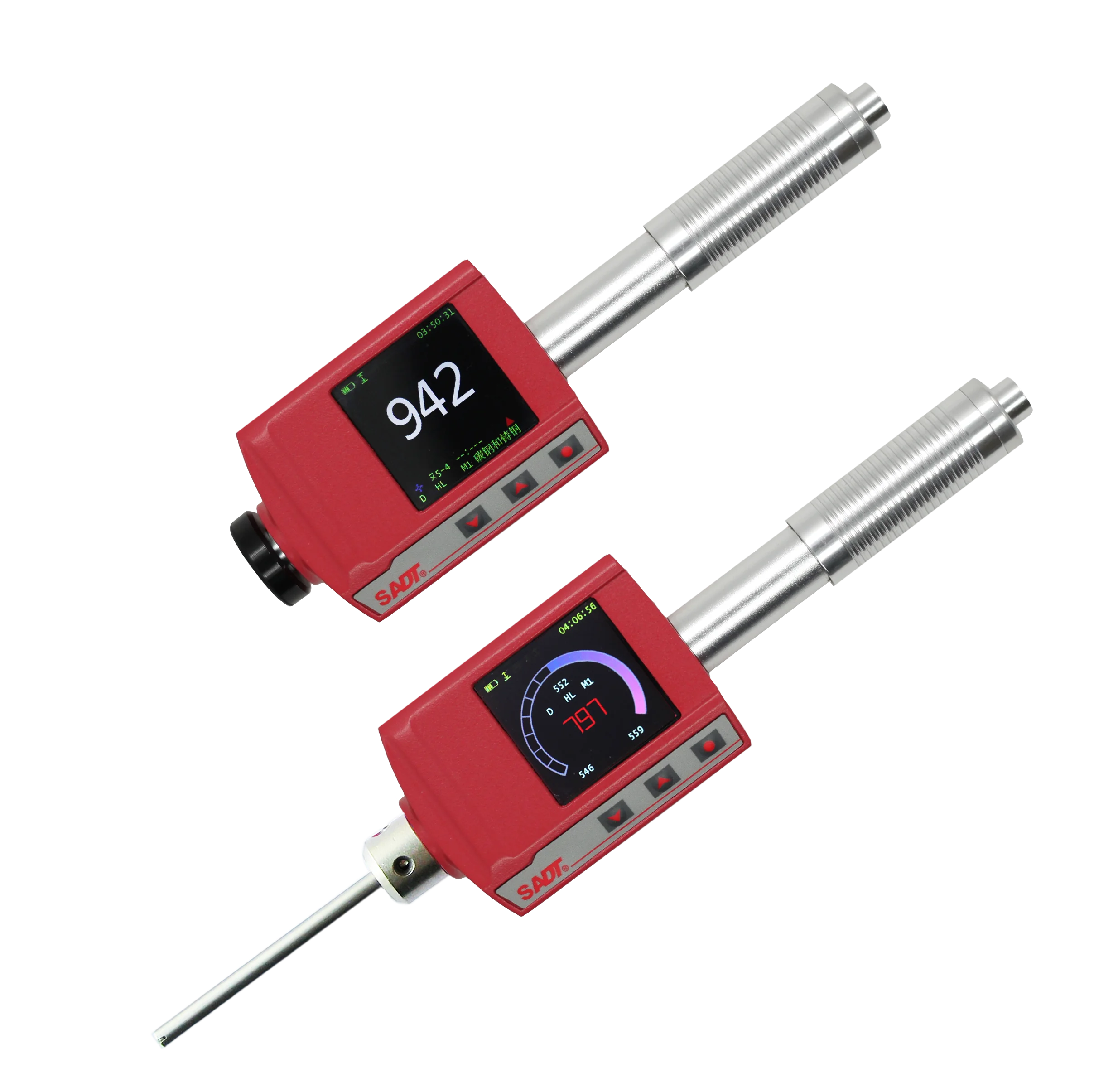 Портативный тестер твердости Leeb HARTIP4100 с цветным дисплеем, металлическим корпусом, 10 языков, автоматическое направление удара