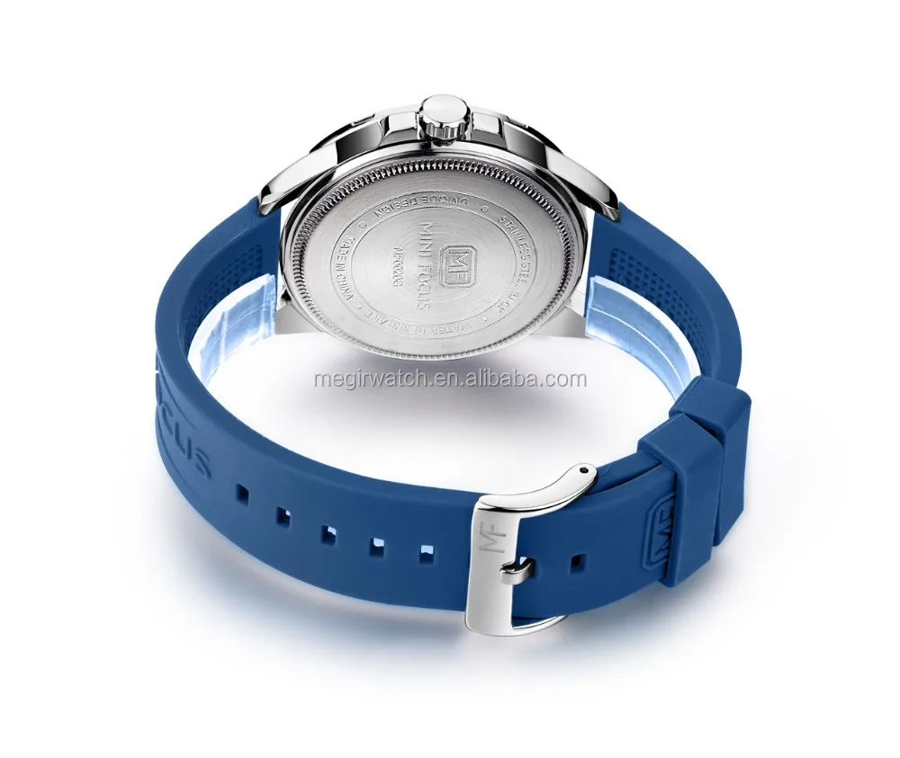 2024 popular design navy blue simple mens japan movt quartz watches relojes para hombres silicone strap mini focus watch