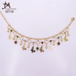 S0158 fashion colorful rhinestone women Religion, anklet jewelry