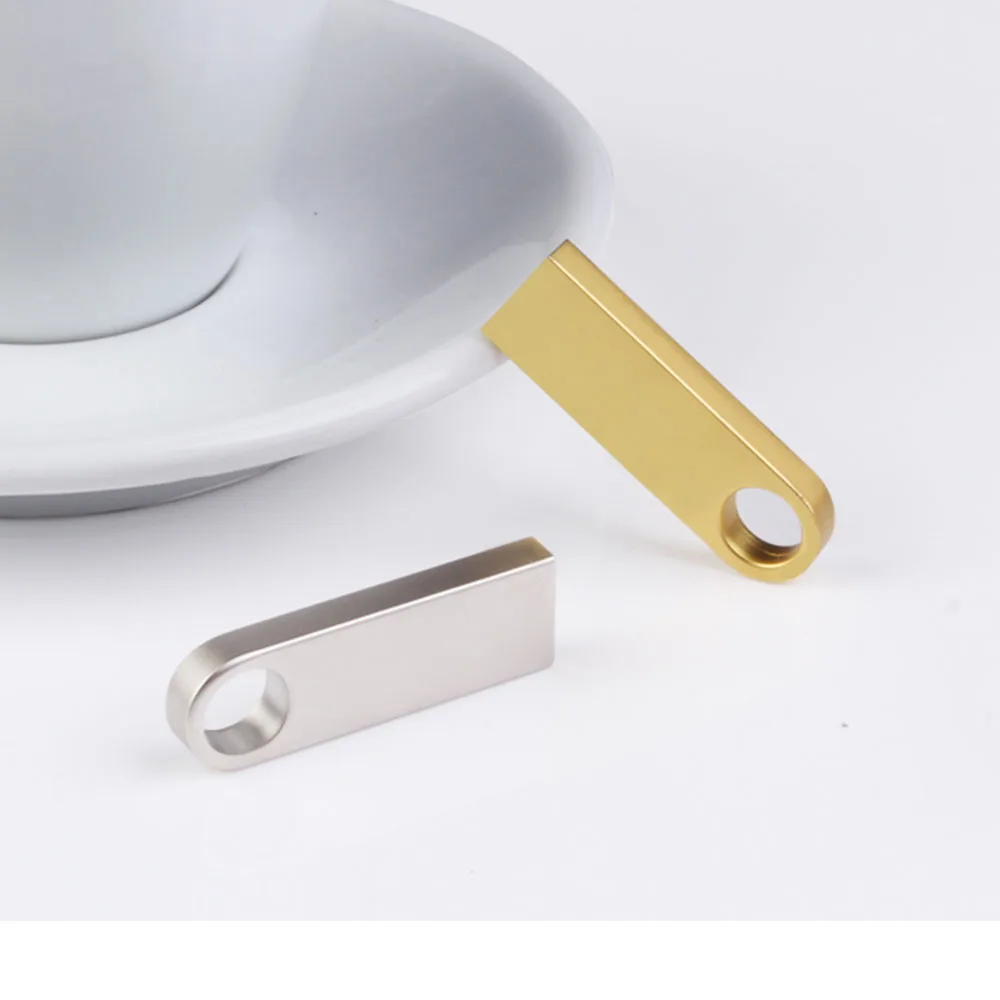 Custom USB Stick 2.0 3.0 Metal Mini Keychain USB Flash Drive 16GB 32GB 128GB