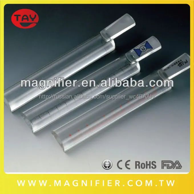 Wholesale Optical Grade Crystal Clear Acrylic Ruler Bar Magnifie