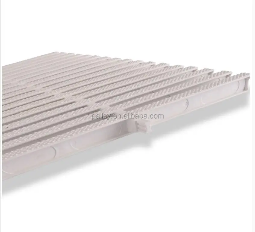 New design Wave type swimming pool overflow grating pps pool gutter grating price