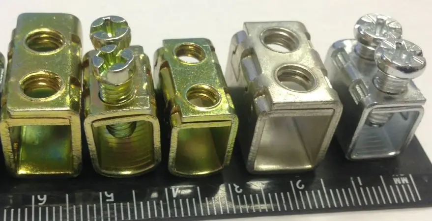 Cage Terminal Mechanical Parts For Electrical Devices Zn-plated Ni-plated