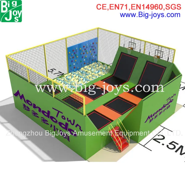 high quality small indoor trampoline park for sell with low price