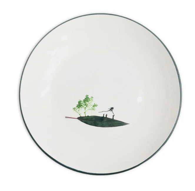 Wedding Tableware Marble Porcelain Ceramic Charger Plate White Customized Logo Opp Bag Walmart Plate Dish Engraving 13b Plate