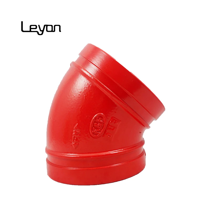 grooved pipe fitting Ductile Iron Pipe Fittings Grooved Elbow with FM Certificated