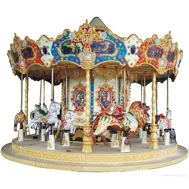 Popularamusement park rides 12  seats electriccarouselfor kids