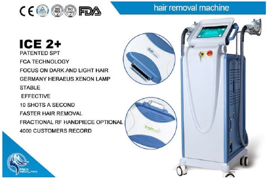 ipl rf nd yag laser machine opt SHR hair removal beauty machine ICE2+