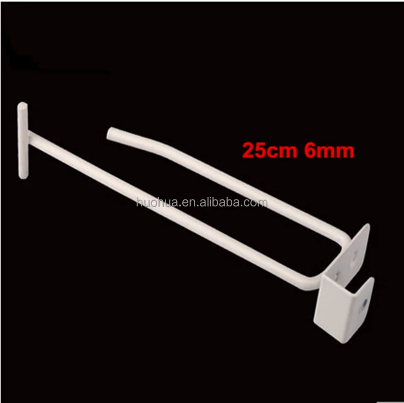 Huohua wholesale high quality white install on square tube euro plastic hook