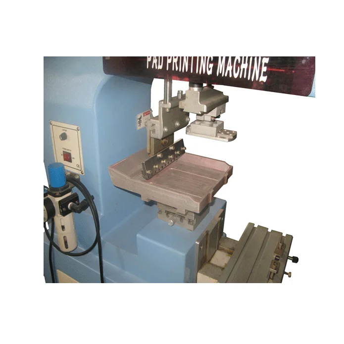 Automatic Pneumatic One-Color Tampon Printing Machine Used New Motor Engine Eraser Golf Ball Inkwell Pad Label Printer Gravure