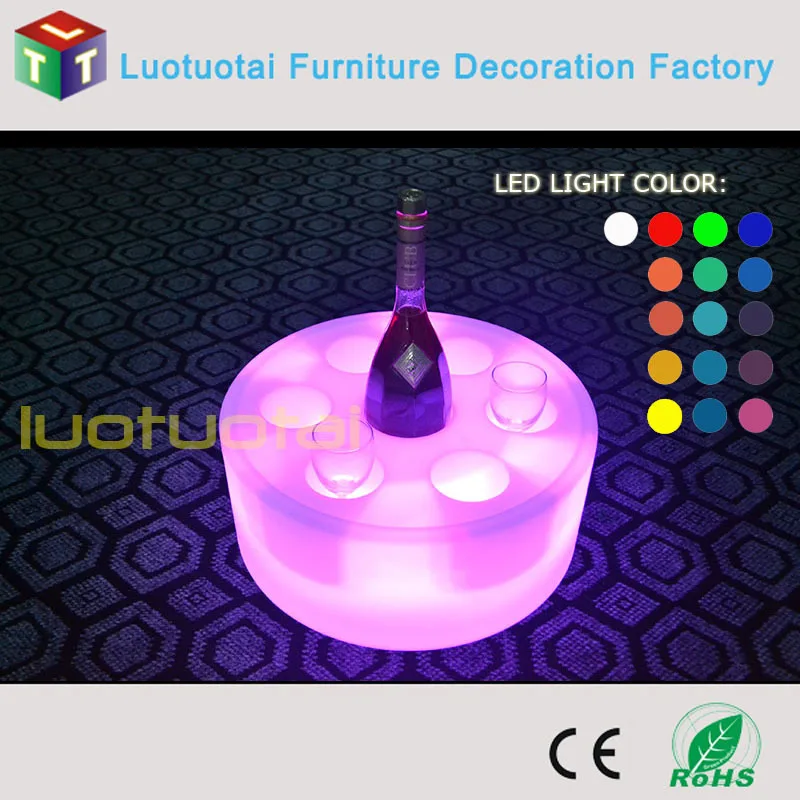 New design Wine Glass Holder Tray Bar Serving Tray Led Bar Tray LTT-WB08D