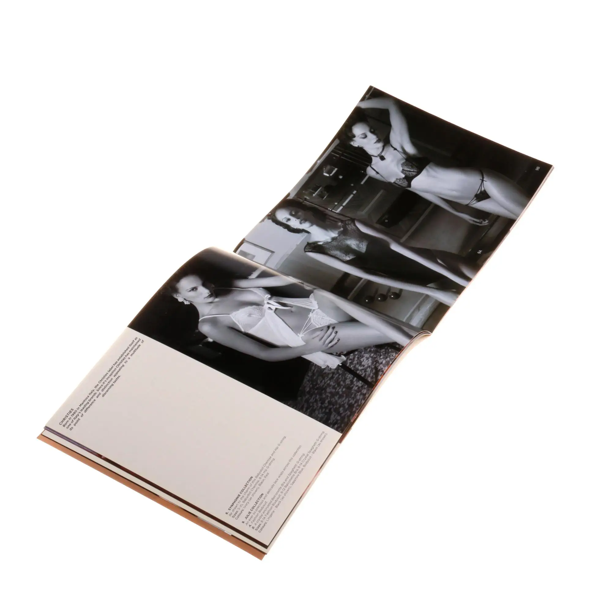 A5 softcover booklet custom color gold foil brochure printing