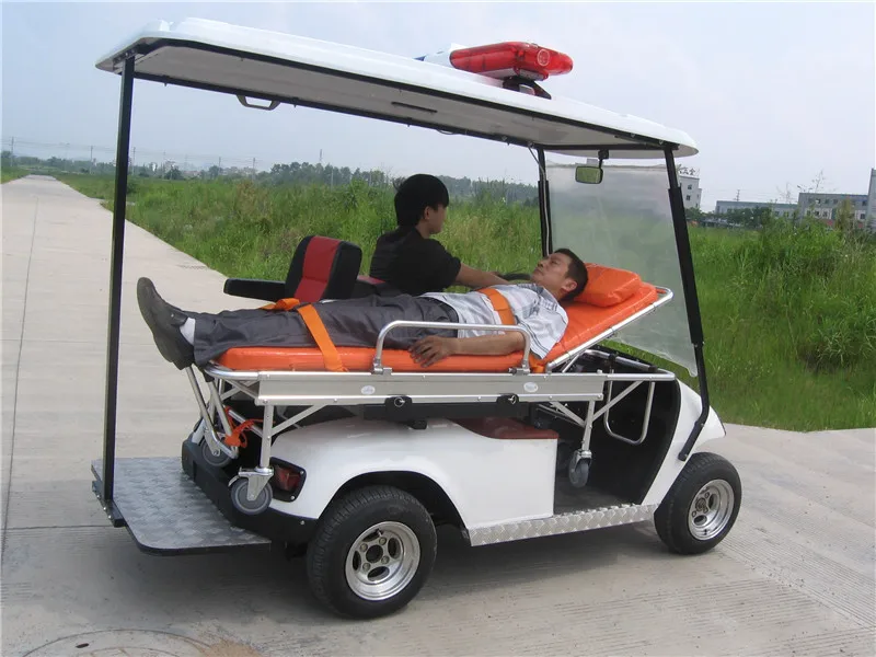 4kw powerful rescue ambulance golf cart vehicle with wholesale price/good price ambulance car for hospital