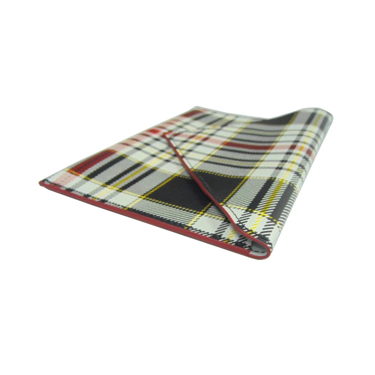 A4 A5 PU leather horizontal document holder leather document holder in envelop style with magnetic closure