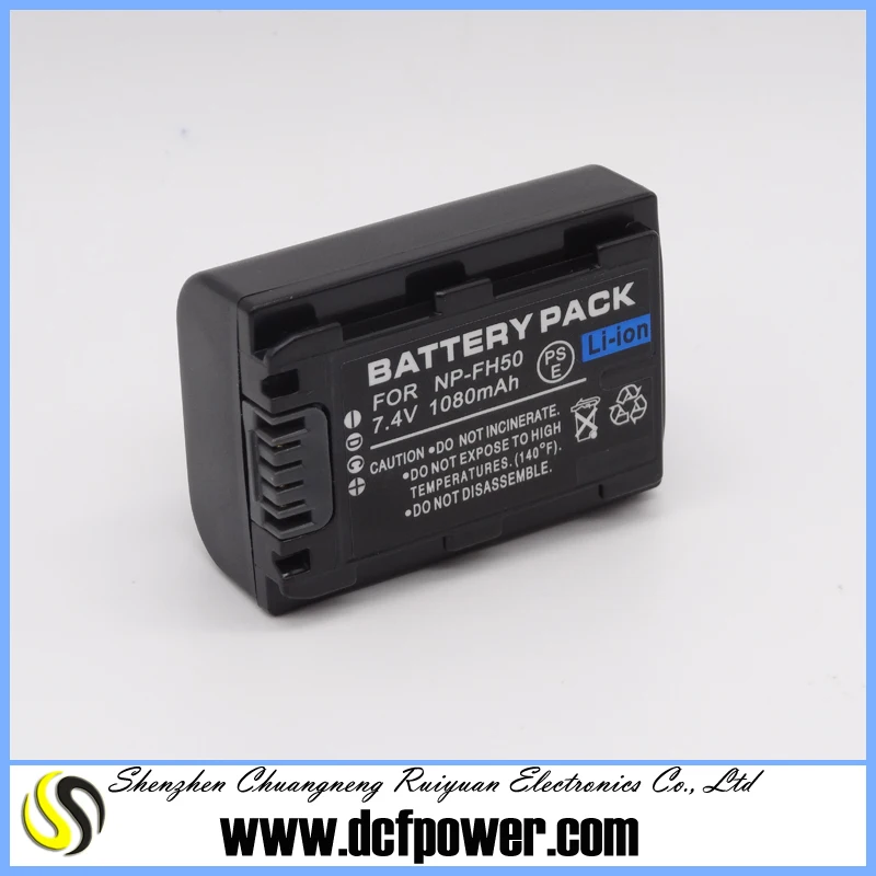 7.4v аккумуляторные батареи высокого качества 1080mah видеокамеру Sony NP fh50 NP-FH50 сделано в китае