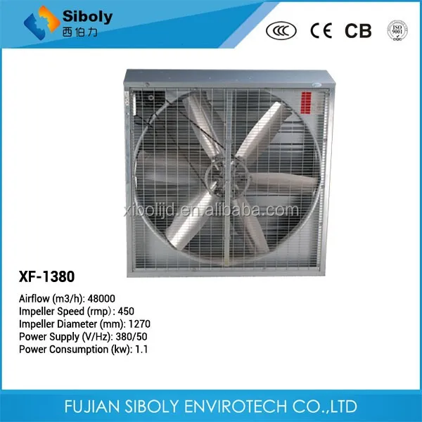 Large volume industrial air cooling fan/big airflow for fan/water air cooling fan