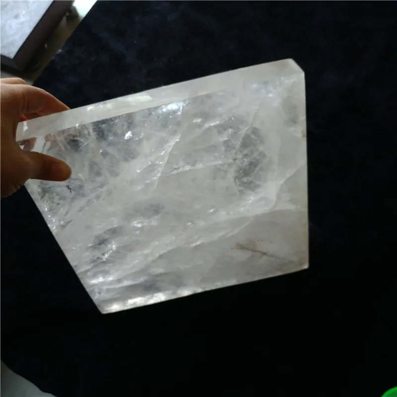 wholesale large natural quartz crystal tile rock crystal plates