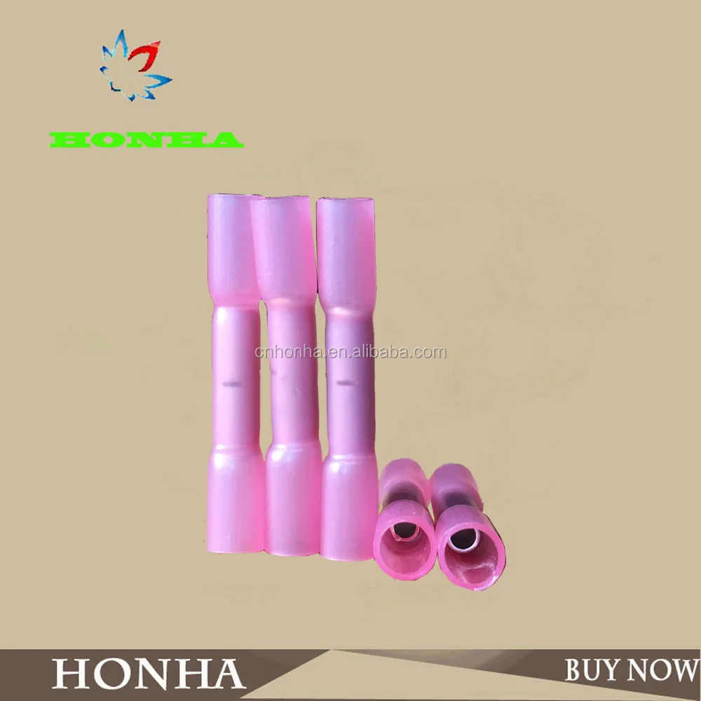 ВНТ 1.25 Красный двойной wall клей 3 мм водонепроницаемый термоусадочной butt connector