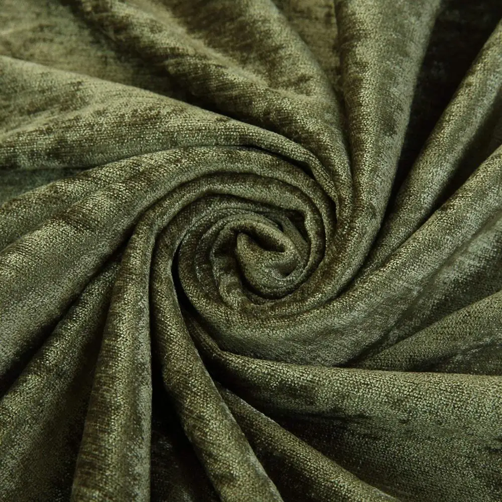 Chenille and woven curtains fabric