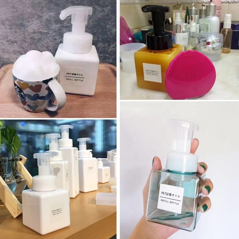 BPA Free Refillable Bottle 8.5oz 250ml Foaming Liquid Soap Containers Foam Dispensers