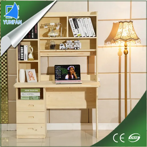 living room furniture wooden wooden computer desk with bookshelf
