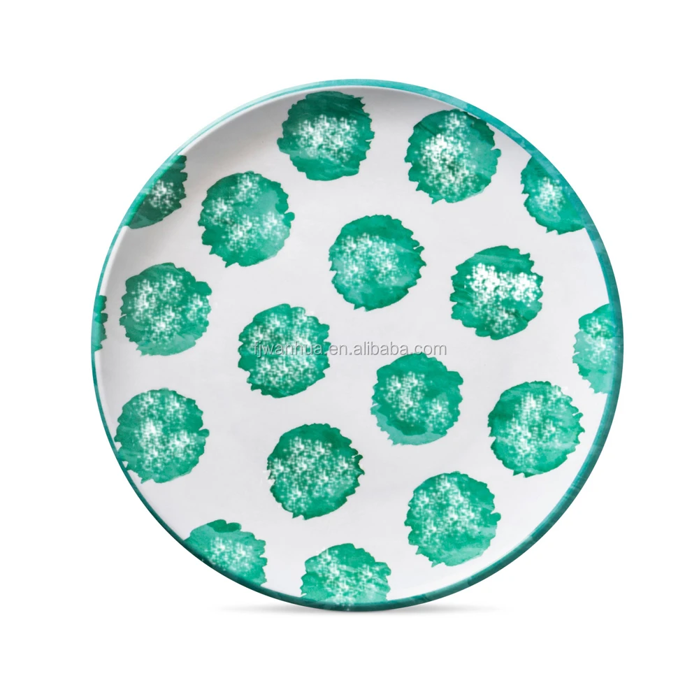 New design colorful melamine dinner plate sets