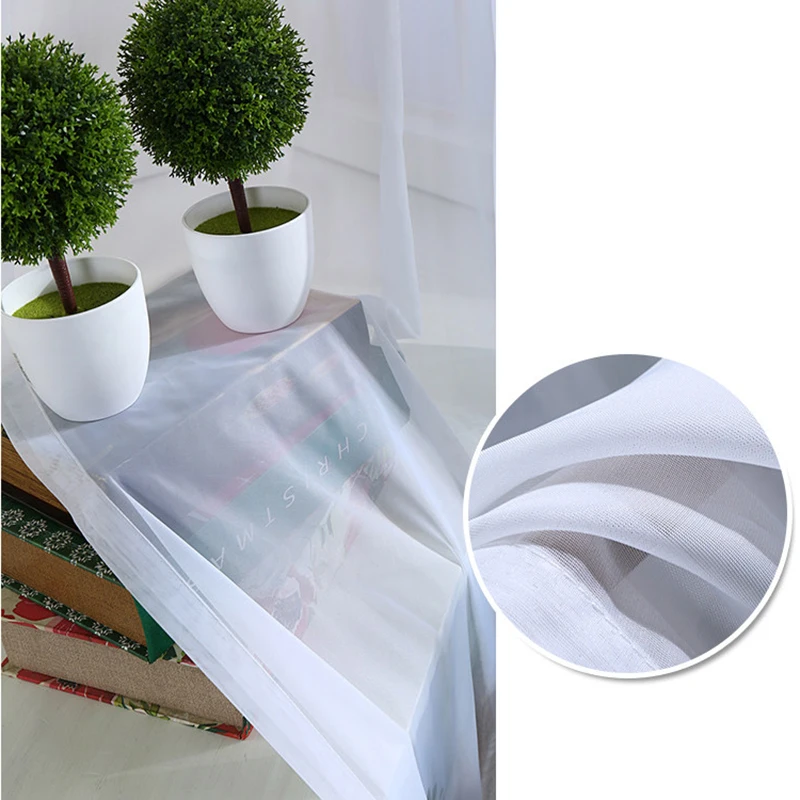  Высококачественные современные роскошные занавески белая вуаль