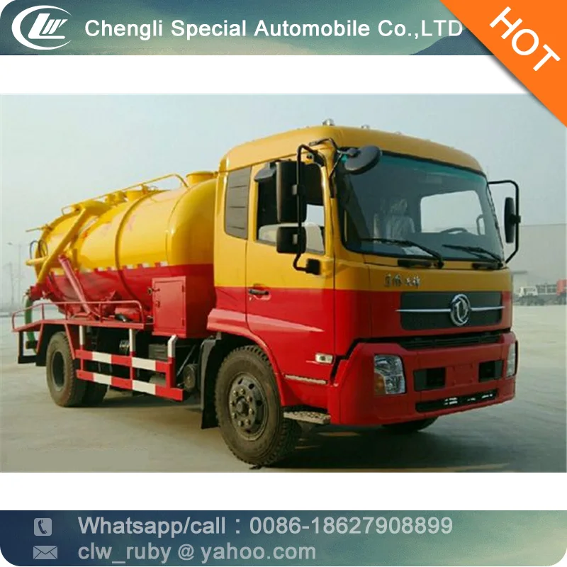 CLW Dongfeng 12000 Litres Suction -type Sewer Scavenger Truck