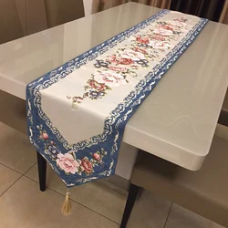Chenille 100% Polyester woven wholesale modern dining table runner