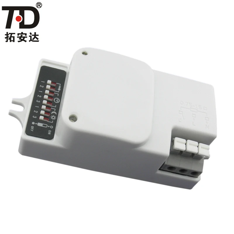 
 Настенный и потолочный микроволновый датчик движения, датчик движения, светодиодный выключатель для безопасности  