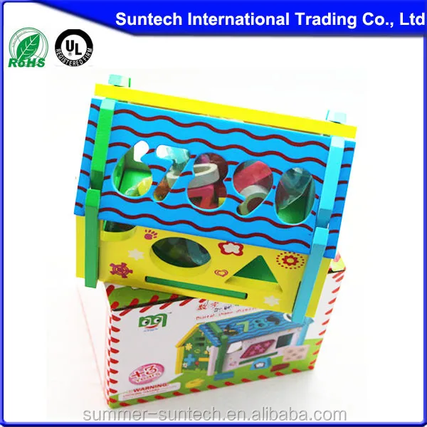 Wooden kids Assembling educational DIY Toys Wisdom House