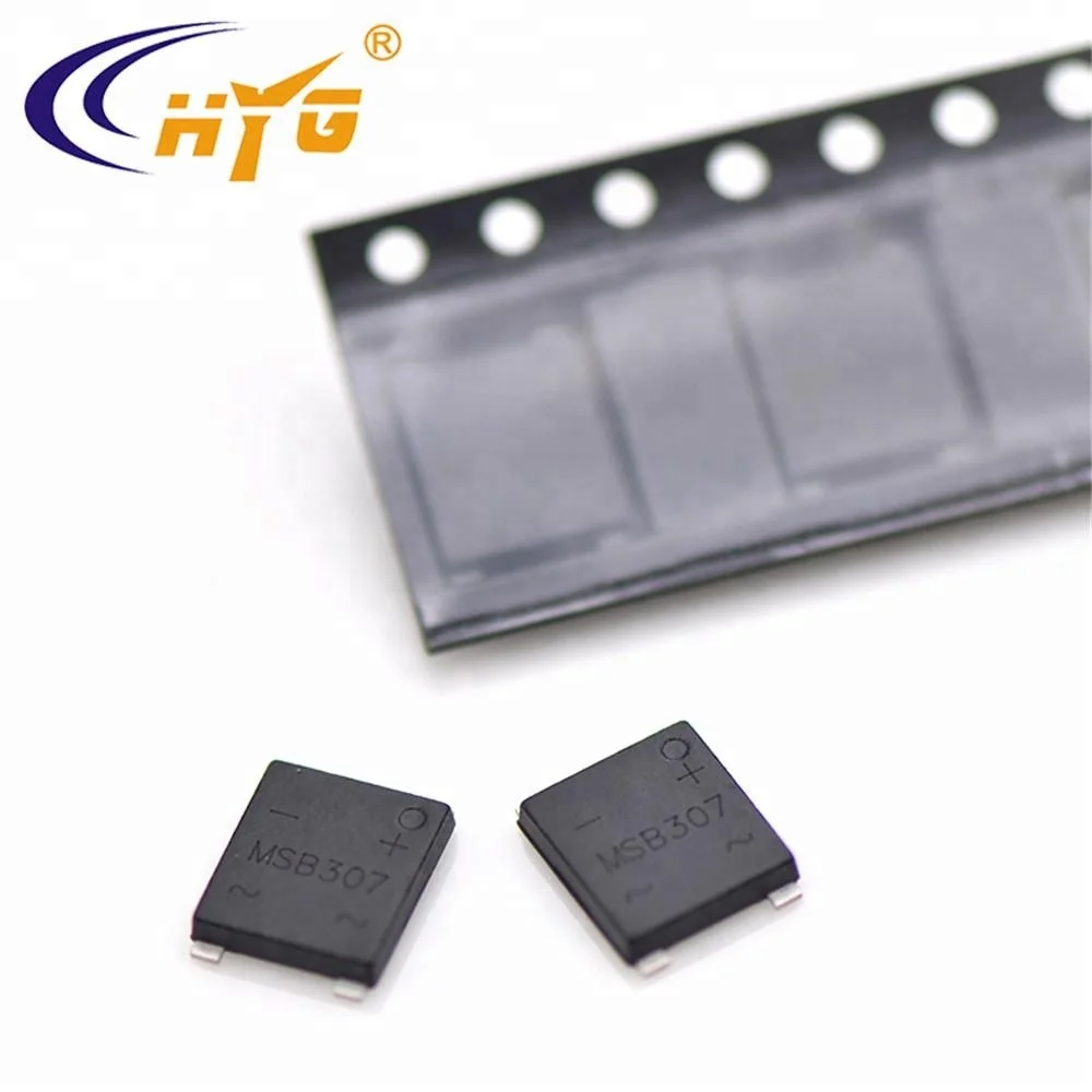 Стойка выпрямителя моста DB307S Однофазное стекло с пассивированным кремниевым поверхностным монтажным выпрямителем DB307S