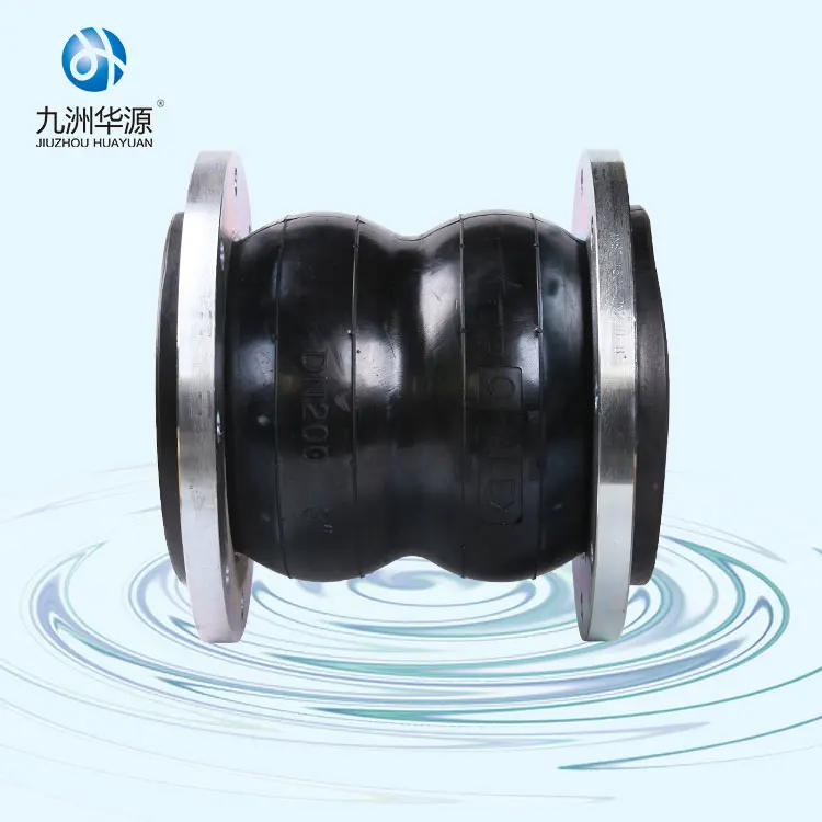 Competitive price zinc plating flange adapter connector flexible pipe double sphere rubber joint